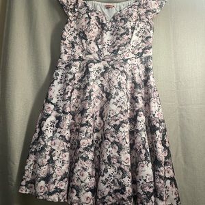 Used once Plus SizeFloral Print Midi Dress in Pink